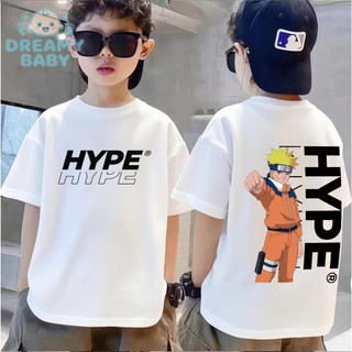 COD✅ (Hồ Chí Minh)DREAMY BABY Áo phông ngắn tay cho trẻ em, in hình ảnh Naruto, phong cách thời trang Mỹ