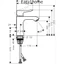 Vòi chậu Hansgrohe Metris 31080007