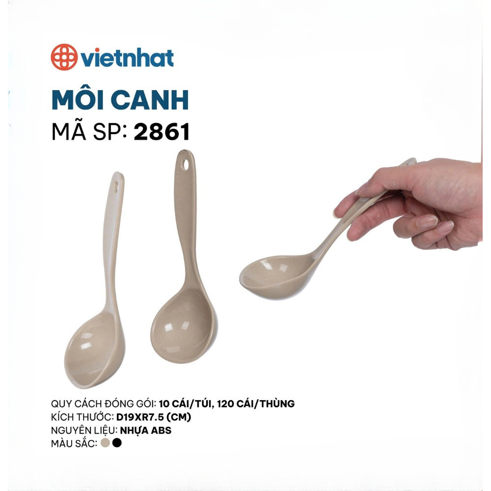 Môi canh 2861, Môi múc canh Việt Nhật, Môi canh Nhựa Cao Cấp AMIZIN