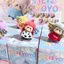 Hộp mù bánh Lazy Dolphin 12 chiếc | Nhân vật động vật Mini có khóa, Búp bê nhựa 4cm dễ thương, Kawaii YOYO KT Cat Star Kid Blind Box Trang trí bàn làm việc & Quà tặng sưu tập