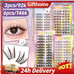 🚚【giao Hàng 24h】9 / 6 / 6 Lông Mi Giả Phong Cách Hàn Quốc Lâu Dài Chống Thấm Nước Lông Mi Giả Cụm Tự Nhiên Lông Mi Cho Người Mới Bắt Đầu