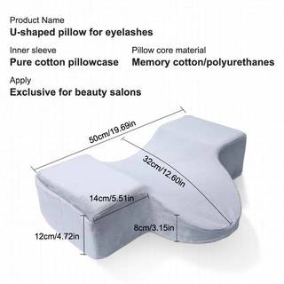ELBBKG Nhung Memory Foam Nối Mi Gối Mềm Salon Ngủ Mi Hỗ Trợ Đệm Mới