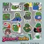 Set Sticker Crazy frog biến thể Chống Nước Dán Laptop Vali Mũ Bảo Hiểm Sổ Tay