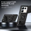 Armor Xoay Ống Kính Trượt Funda Cho Infinix Note 40 4G Ốp điện thoại Vòng Từ Tính Cho Infinix Note 40S 4G Ốp điện thoại Chân Đế Capa