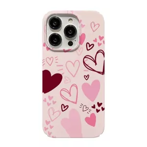 Ốp Điện Thoại Graffiti Trái Tim Tình Yêu QYJS Thích Hợp Cho IPhone 16 15 14 13 ProMax 12 PRO 17 AIR 11 7 8 PLUS XR XSMAX Ốp Lưng Cứng Niche Film Cao Cấp Phong Cách Mỏng