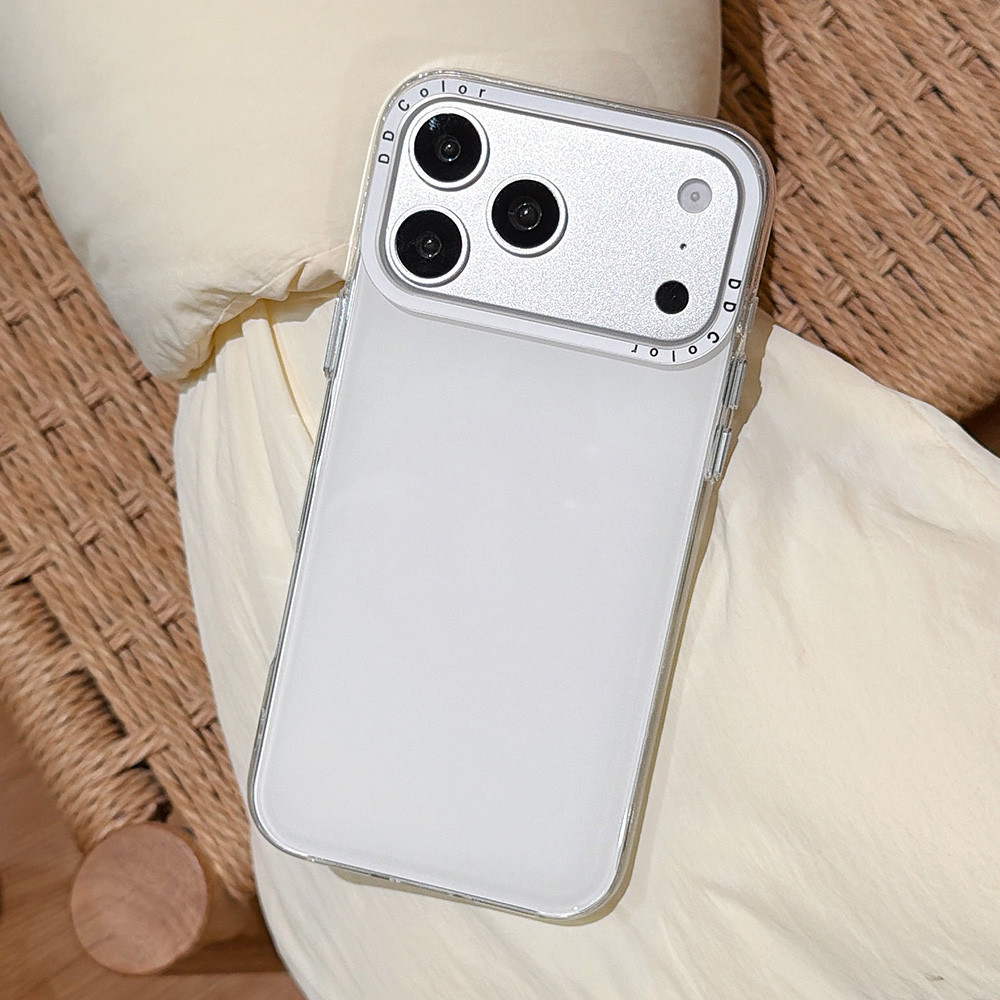 Ốp Điện Thoại Acrylic Màu Hồng Cho iPhone 17 Pro Max 16 15 14 13 Vỏ Bảo Vệ Chống Sốc