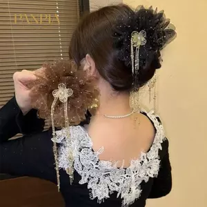 PNPIA- Kẹp tóc hình con bướm quyến rũ với vòng dài và hạt lý tưởng cho những dịp cổ tích