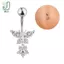 Bướm Zircon Phẫu Thuật Thép Rốn Xuyên Bụng Nút Nhẫn Trang Sức Cơ Thể