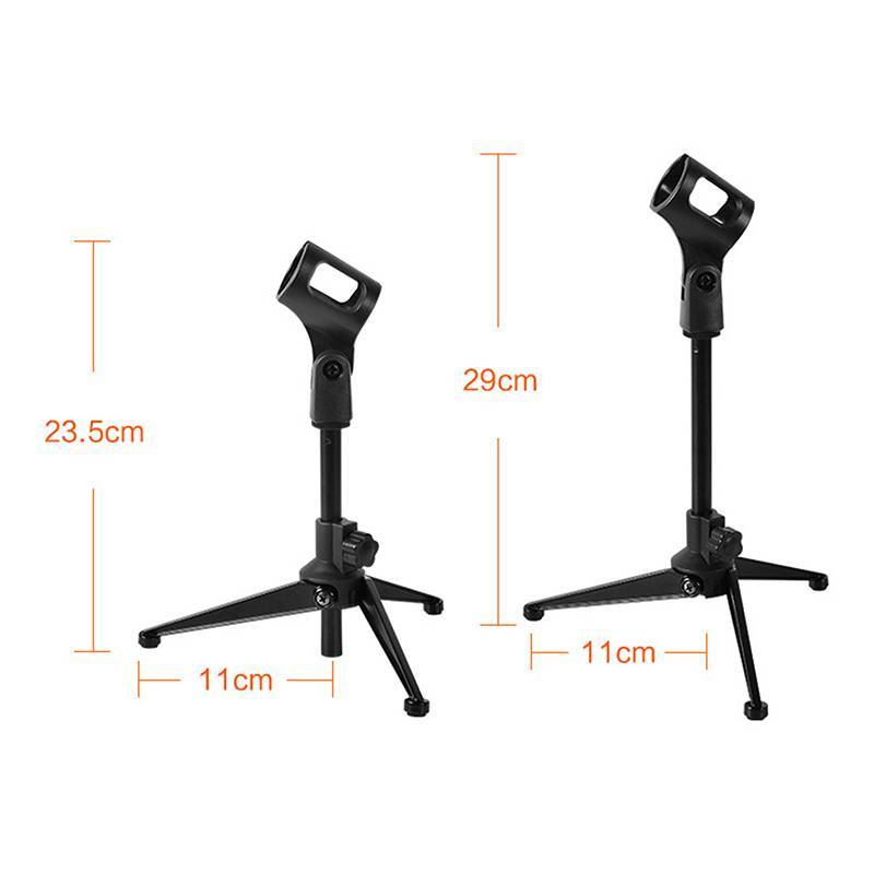 JCSYFAC Có Thể Điều Chỉnh Micro Đứng Để Bàn Chân Máy Mini Di Động Mic Đứng Giá Đỡ Giá Đỡ Braet Nhẹ Cho Trực Tiếp Mới