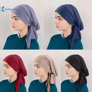Kudosation Màu Trơn Turban Phong Cách Dân Tộc Co Giãn Ruy Băng Đầu Khăn Cho Nữ Bé Gái Thời Trang Mũ Bò Đầu Khăn Phụ Kiện Tóc Thời Trang Đẹp