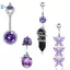 Kudosation Thời Trang Trái Tim Bướm Bụng Nút Nhẫn Dành Cho Nữ Bé Gái Thép Không Gỉ Tinh Tế Zircon Rốn Nhẫn Cơ Thể Xuyên Trang Sức Quà Tặng Đẹp