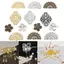 100 Chiếc Hoa Filigree DIY Phụ Kiện Kim Loại Thủ Công Đầu Nối Để Làm Đồ Trang Sức Mới