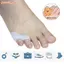 FAVORITEGOODS 1 Cặp Miếng đệm tách ngón chân hồng, có lỗ thông gió Dụng cụ chỉnh sửa ngón chân nhỏ, Dụng cụ bảo vệ ngón chân hồng bằng silicon có thể tái sử dụng thực tế