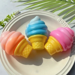 Đồ chơi Squishy hình thực phẩm mới lạ Thiết kế kem Đồ chơi Fidget giảm căng thẳng tăng chậm cho trẻ em và người lớn
