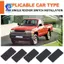 Chờ 10 Chiếc Rocker Switch Panel Cover Tấm Sau Trống Cho Thuyền Ô Tô Công Tắc Dự Phòng Bảng Điều Khiển DIY Phần