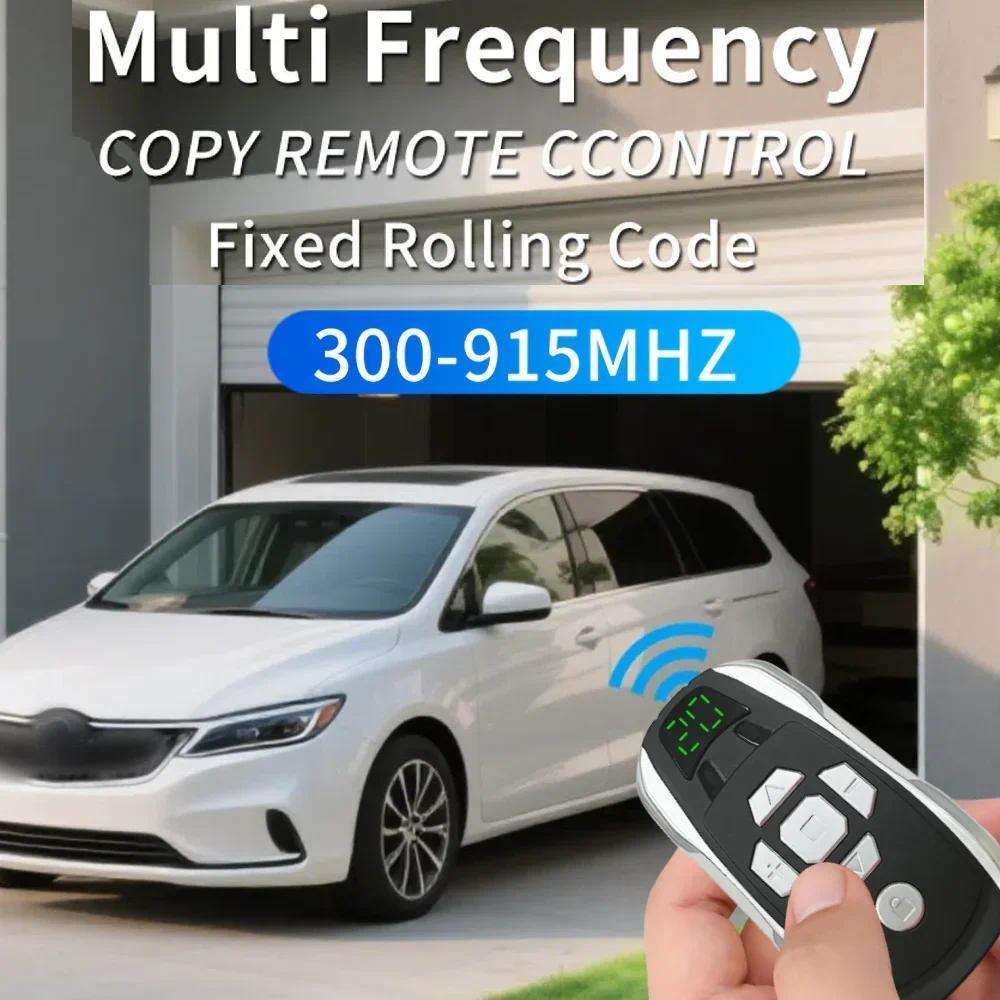 [Sẵn sàng] Điều khiển từ xa đa tần số 300-915MHZ Bộ sao chép chìa khóa cửa nhà để xe có thể sạc lại Sao chép Bộ điều khiển đa năng 433MHZ