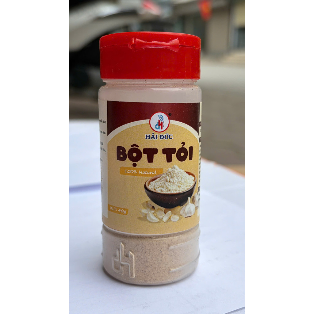 Bột Tỏi Đức Hải Nguyên Chất Thơm Nồng Tiện Lợi Dùng Nấu Ăn Tẩm Ướp Gia Vị 40G - Đức Hải Food