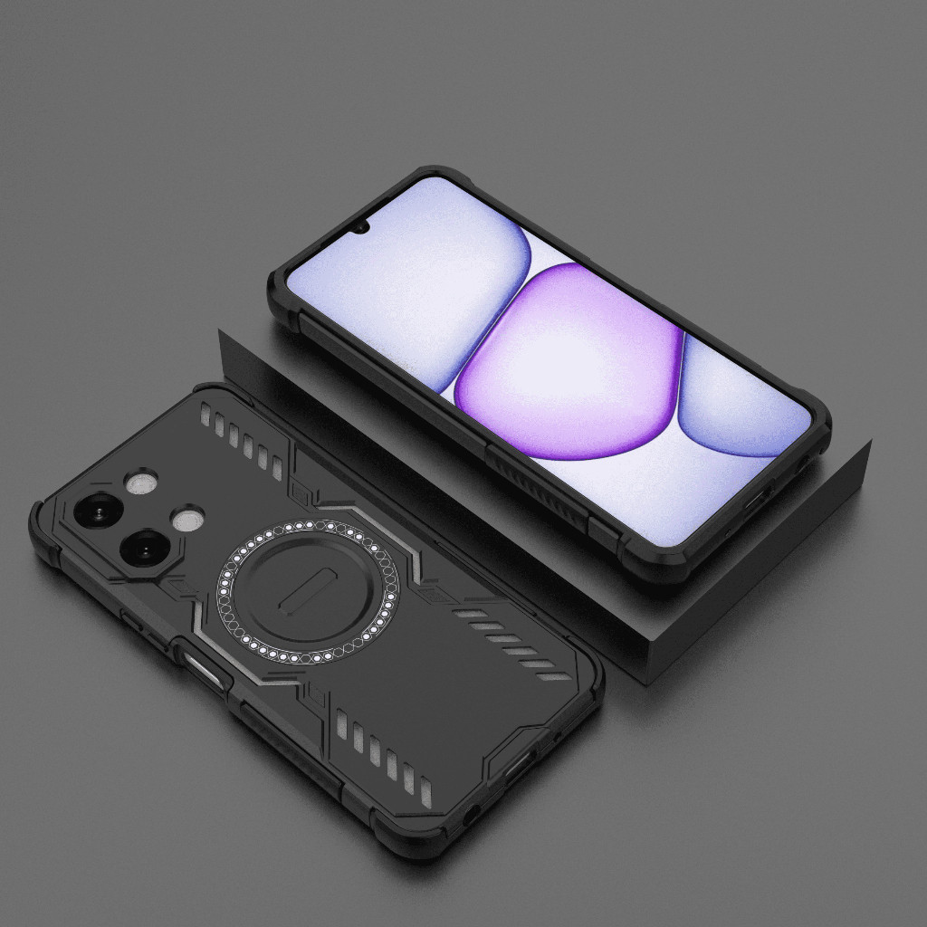 Vỏ Cho vivo Y11D 4G vivoY11D 4G Vỏ Điện Thoại Tản Nhiệt Vòng Sắt Tương Thích Từ Tính Túi Khí Bốn Góc Chống Rơi Vỏ Chống Sốc Vỏ Bảo Vệ Lưng Cứng