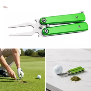 Shas Golf Divot Công Cụ Sửa Chữa Rãnh Bụi Golf Phuộc Bãi Cỏ Bảo Trì Công Cụ Sửa Chữa Có Thể Gập Lại Pitchforks Turf Dụng Cụ Bền Đẹp