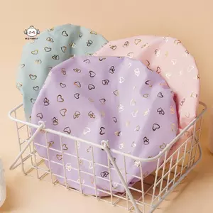 Maybest Mũ Tắm Chống Thấm Nước Hai Lớp Co Giãn Tắm Tóc Nữ Đồ Dùng Cho Nhà Bếp Phòng Tắm Dầu Gội Mũ Tắm {VN}