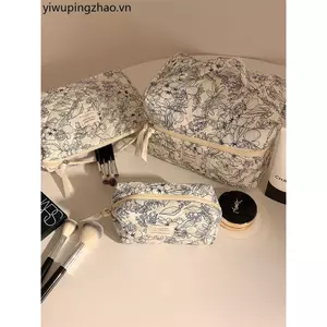 Phong Cách Trung Quốc Trà Phá Rừng Túi Đựng Mỹ Phẩm Nữ Di Động Dung Tích Lớn Hoa Dễ Thương Du Lịch Túi Bảo Quản Vệ Nhà Vệ Sinh Túi Hộp