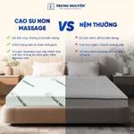 Nệm massage cao su non Trung Nguyên kết hợp memory foam cao cấp với mousse foam, êm ái, hỗ trợ đau nhứt xương khớp — ảnh 7