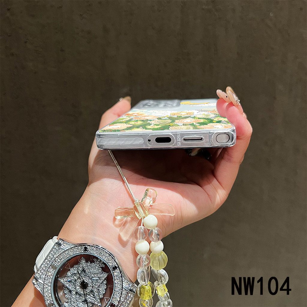 Ốp Điện Thoại Vòng Tay Hoa Đẹp Cho Samsung Galaxy S25 S24 S23 S22 S21 S20 Ultra Plus FE A56 A55 A54 A53 A52 A51 A50 A36 A35 A34 A33 A32 A31 A26 A25 A17 A16 4G 5G Chống Sốc