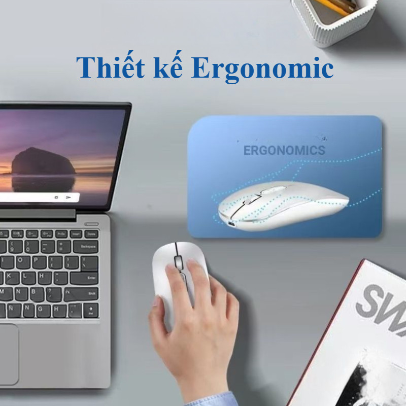 Chuột AI Thế Hệ Mới - Chuyển Giọng Nói Thành Văn Bản Chuẩn Xác, Thiết Kế Nhỏ Gọn, Sạc Nhanh Type-C