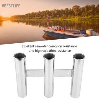 VBESTLIFE Acouto: Thuyền giữ cần câu bằng thép không gỉ Thuyền 3 ống giá liên kết Ống du thuyền biển Thể thao & Ngoài trời/Cần câu cá