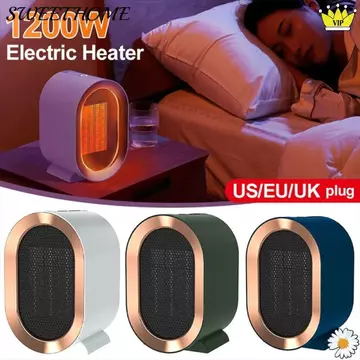 Máy sưởi quạt PTC điện SWEETOME, Máy sưởi quạt để bàn Mini bằng gốm, 2 chế độ có bộ điều nhiệt Máy thổi khí ấm áp sưởi ấm di động 1200W cho văn phòng tại nhà mùa đông