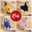 Áo Hoodie cho chó lớn 3XL-9XL, In hình King, Phong cách chui đầu, Có 6 màu, Vải mềm, Thoải mái, thoáng khí, ấm áp, có thể giặt được, Thích hợp cho tất cả các giống chó lớn