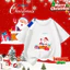 COD (Hồ Chí Minh) DREAMY BABY Niềm vui ngộ nghĩnh của ông già Noel và những chú tuần lộc Áo thun cho trẻ emTZ34