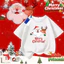 COD (Hồ Chí Minh)DREAMY BABY Áo thun tiệc nhóm Giáng sinh, áo thun đỏ trẻ em, 2026, cổ tròn, áo thun Giáng sinh, M157