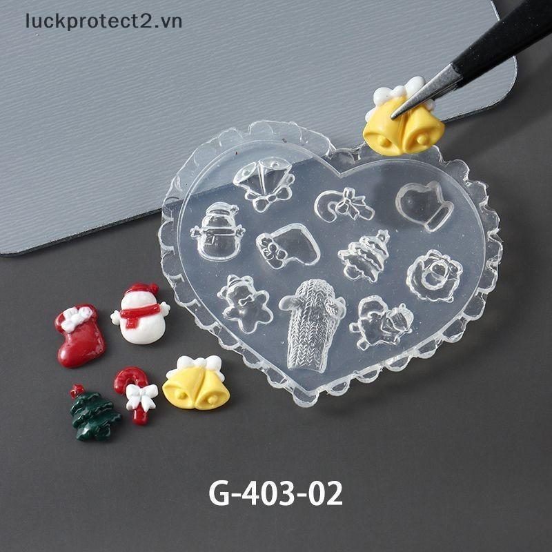 # luckpro # 1 Cái Khuôn Làm Móng Tay Silicon Giáng Sinh Bông Tuyết Hoa 3D Cứu Trợ Mẫu Móng Tay Nghệ Thuật Trang Trí Móng Tay Khuôn Nghệ Thuật.