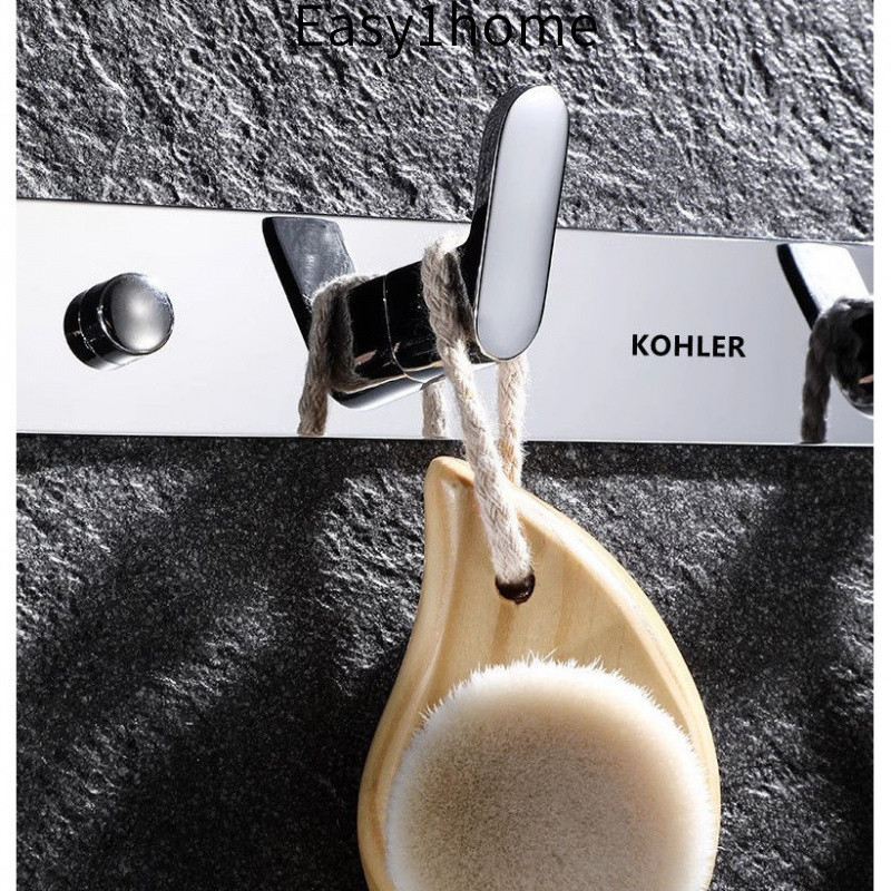Kohler Móc treo áo không khoan Kohler cho phòng tắm cổ điển, móc tường bằng thép không gỉ, móc cửa, móc khăn tắm sang tr