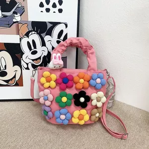 Mới Túi Vải Nữ Độc Đáo Dễ Thương Hoa Đeo Vai Túi Đi Chơi Đi Làm Túi Xách Handmade Xô Túi 31305