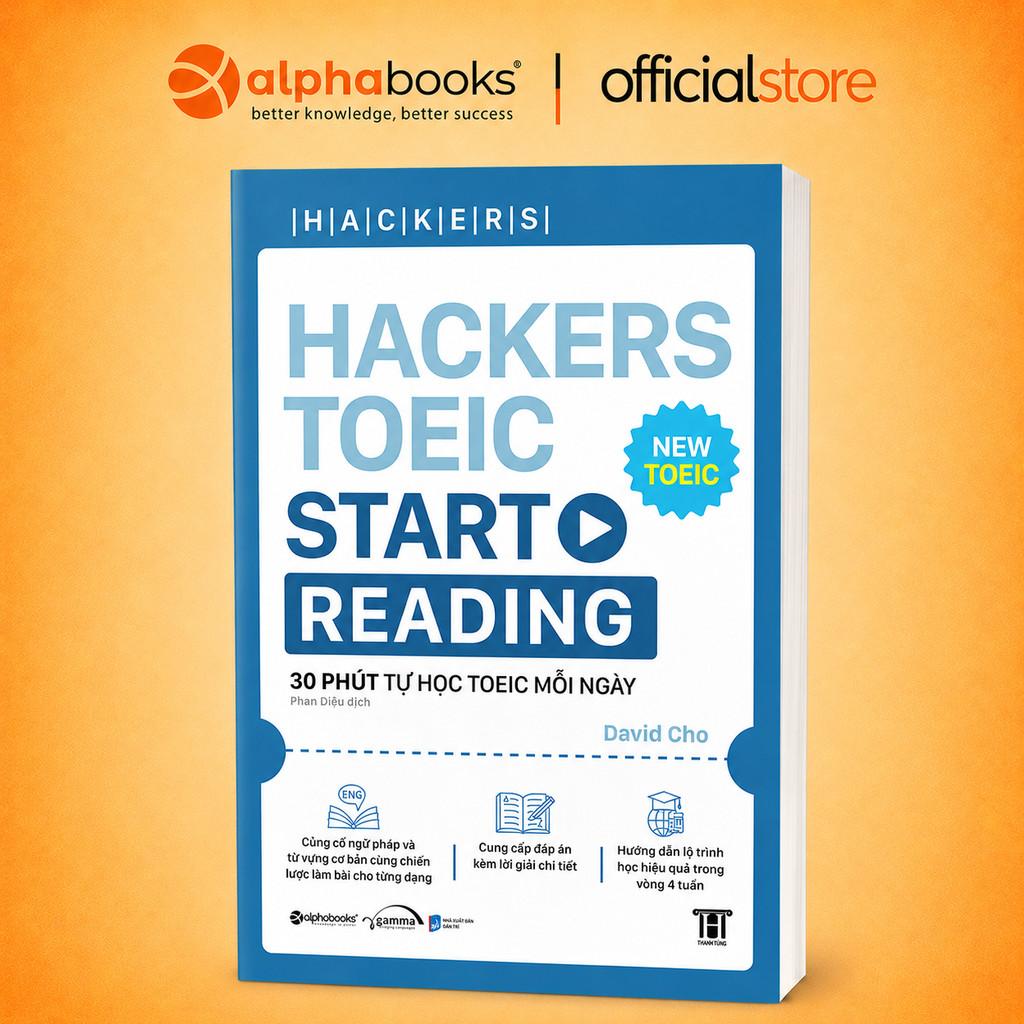 Sách - Hackers Toeic Start Reading - 30 Phút Tự Học TOEIC mỗi ngày (Gamma Books)