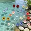 PNPIA- Bông Tai Hoa 3D Boho Cho Nữ Nhẹ Nhiều Màu Sắc Nhựa Thả Hoa Tòn Ten Cho Mùa Hè Đi Biển Đảng Và Quà Tặng