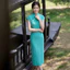 WHX [Sườn Xám Giữa Chiều Dài] Váy Dài Nữ Sườn Xám Phong Cách Trung Hoa Retro Plus Size