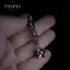PNPIA- Gothic Spike Ball Hoop Dangle Chain Bông tai Punk Tuyên bố Charm Thả Bông tai