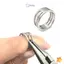 Nhẫn mở vòng nhảy bằng thép không gỉ cho dụng cụ làm đồ trang sức DIY Dễ dàng mở và đóng cho thợ thủ công Phụ kiện sửa chữa trang sức mới