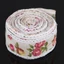 SMILE DIY Ren Ruy Băng, Ruy Băng Bố In Hình Hoa Đỏ, Ruy Băng 5 Mét Ren Viền Phong Cách Mộc Mạc Dây Đay Dây Đeo Đồ Trang Trí Giáng Sinh