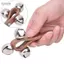 Toyuvn Solinder Handbell Shaker Bell Ring Đồ chơi giáo dục âm nhạc cho trẻ sơ sinh và người lớn Da chọn lọc 3 chuông Jingle Brown 1 X Bộ gõ trẻ em