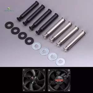 4 Cái / bộ Vỏ Quạt Bộ Vít Dài DIY Sửa Đổi PC Quạt Làm Mát Vít Tăng Cường Độ Ổn Định Quạt Làm Mát Gắn Vít mới
