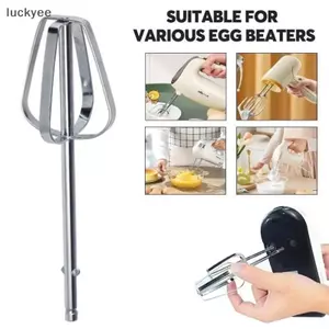 Luckyew 1 / 2 / 4 Móc khuấy trứng điện, Máy đánh trứng cầm tay bền bằng thép không gỉ Trộn Sti Máy trộn nhà bếp TQ
