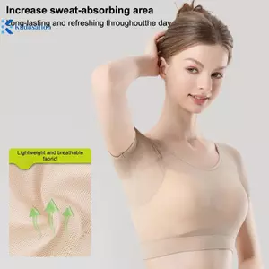 Kudosation Thoáng Khí Hút Mồ Hôi Quần Áo Lưới Siêu Mỏng Qui-dry Ngực Quấn Áo Chống Mồ Hôi Nách Mồ Hôi Miếng Lót Áo Thun Nữ Đẹp