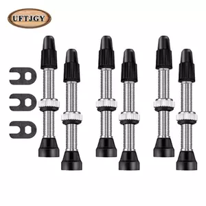 Presta Van Thân Không săm Đồng Thau Xe Đạp Đường Bộ Phụ Kiện Có Mũ Cao Su Cho Ống Xe Đạp 24 Inch