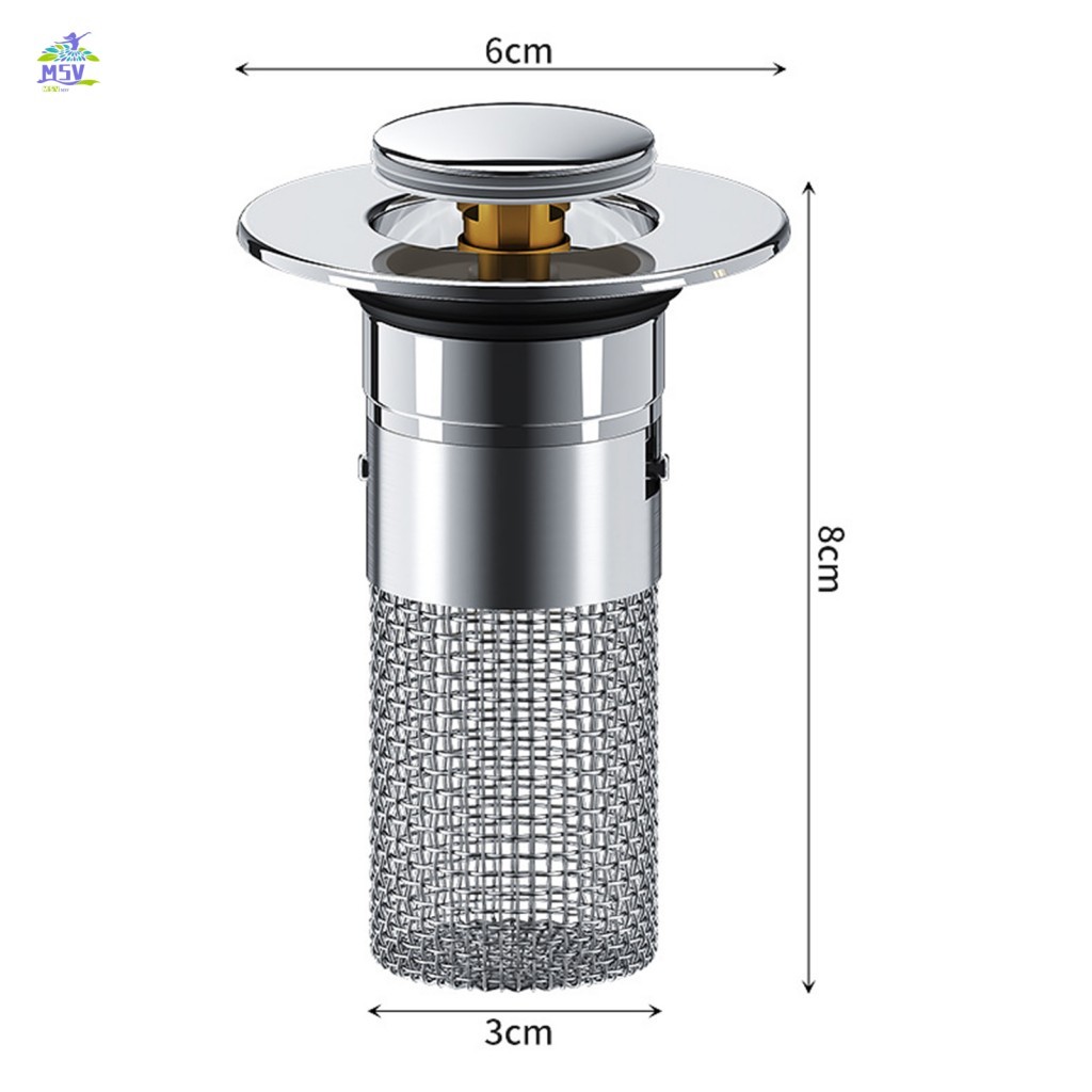 Nút chặn bồn rửa phòng tắm đa năng - Bộ lọc thoát nước chống tắc nghẽn cho nhà vệ sinh nhà bếp