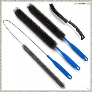 Bộ dụng cụ làm sạch toàn diện: Lỗ thông hơi máy sấy, Cuộn dây tủ lạnh và Chất tẩy rửa vết xước cho gia đình