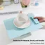 Clipboard GETVOW A4, có khe cắm bút Giấy viết màu Morandi, Hộp đựng tài liệu chống nước PP dành cho học sinh